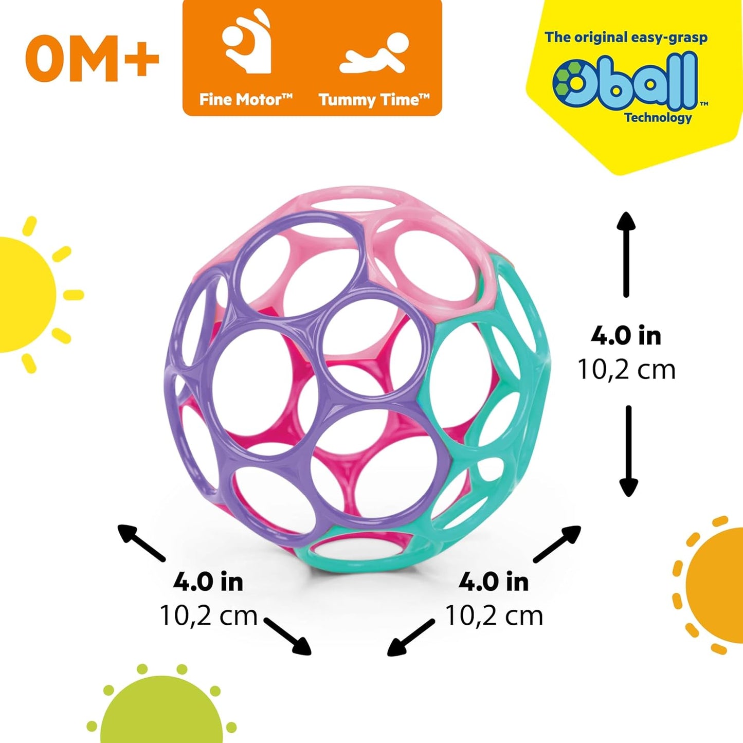 Oball Classic Easy-Grasp Baby Toy & Teether